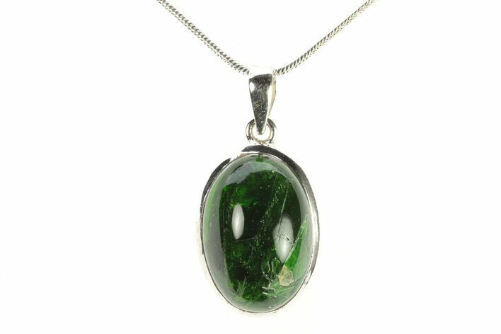 Chrome Diopside Pendant (Necklace) - Sterling Silver #278809